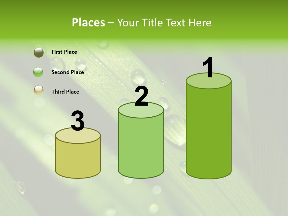 Regen Nahaufnahme Klima PowerPoint Template