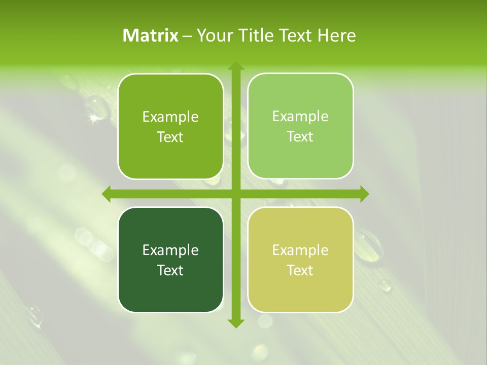 Regen Nahaufnahme Klima PowerPoint Template