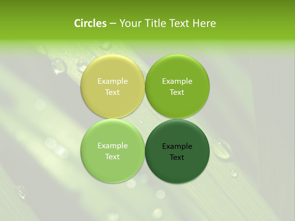 Regen Nahaufnahme Klima PowerPoint Template