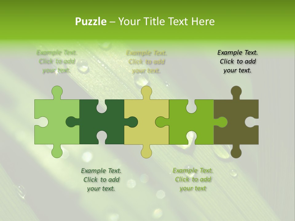 Regen Nahaufnahme Klima PowerPoint Template