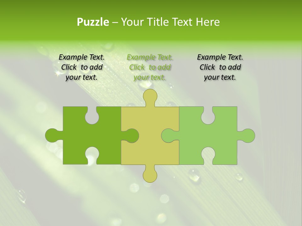 Regen Nahaufnahme Klima PowerPoint Template
