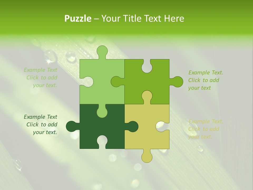 Regen Nahaufnahme Klima PowerPoint Template