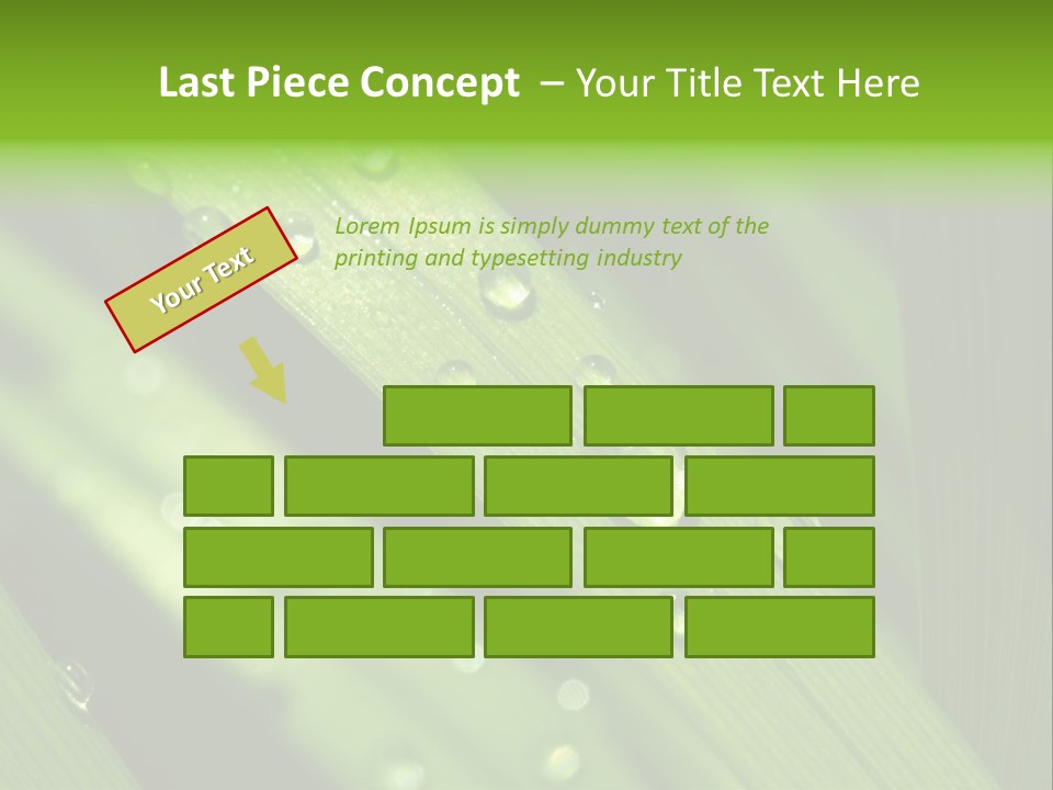 Regen Nahaufnahme Klima PowerPoint Template