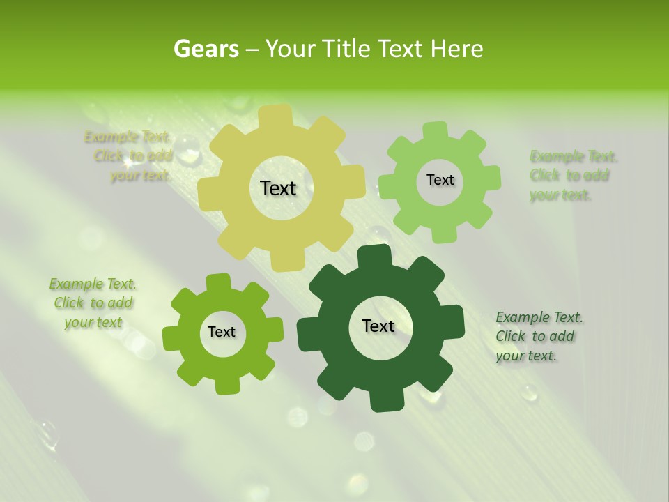 Regen Nahaufnahme Klima PowerPoint Template