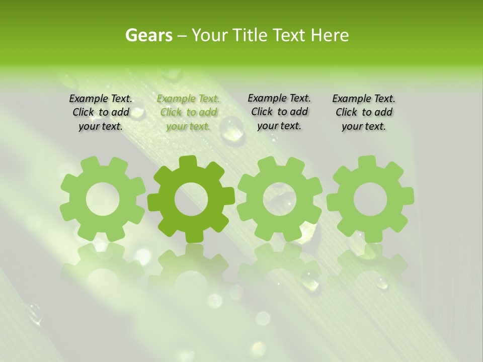 Regen Nahaufnahme Klima PowerPoint Template