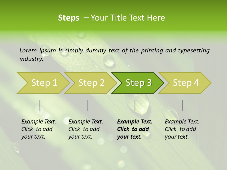 Regen Nahaufnahme Klima PowerPoint Template