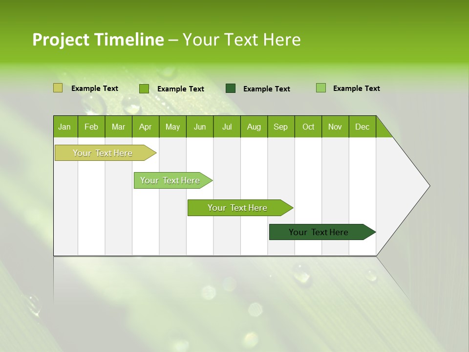 Regen Nahaufnahme Klima PowerPoint Template