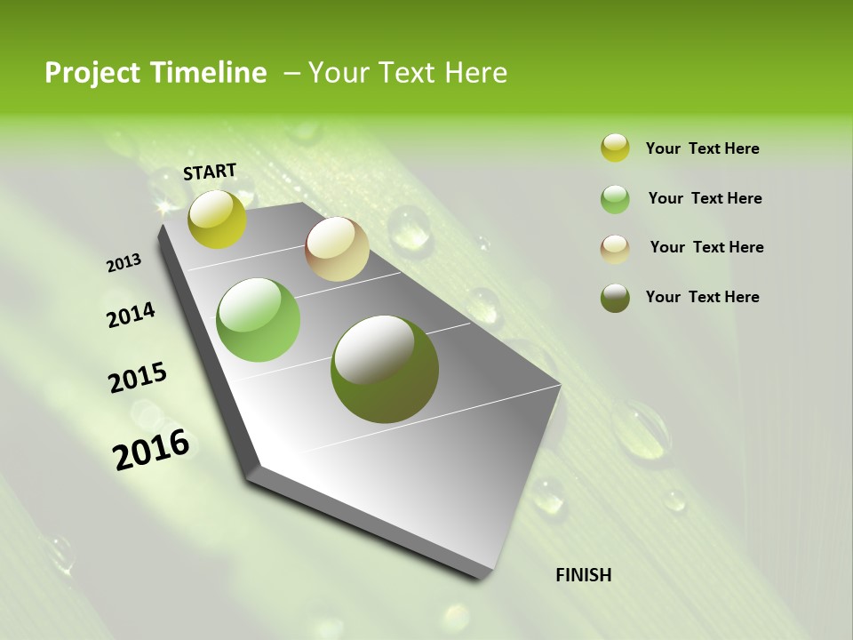 Regen Nahaufnahme Klima PowerPoint Template