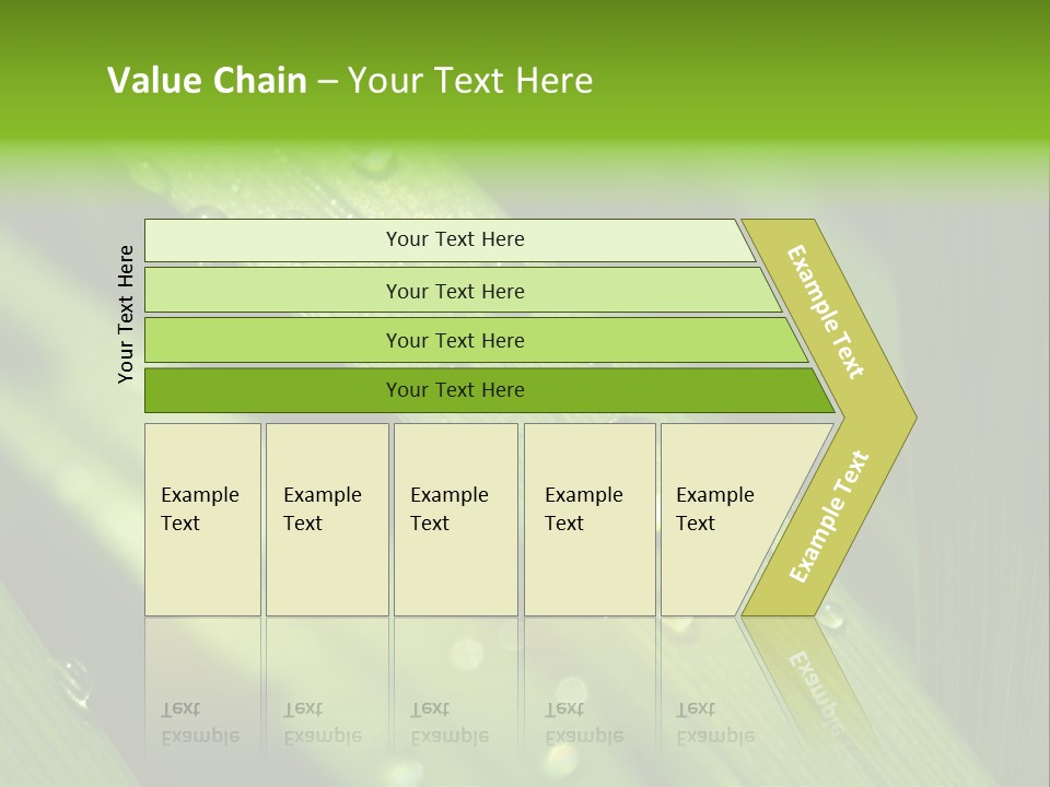 Regen Nahaufnahme Klima PowerPoint Template