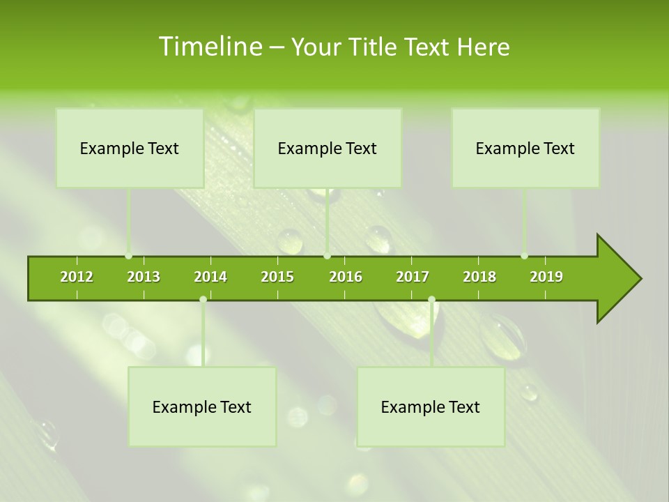 Regen Nahaufnahme Klima PowerPoint Template