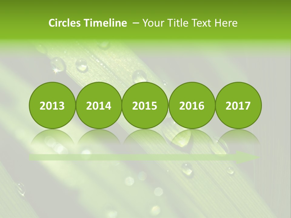 Regen Nahaufnahme Klima PowerPoint Template