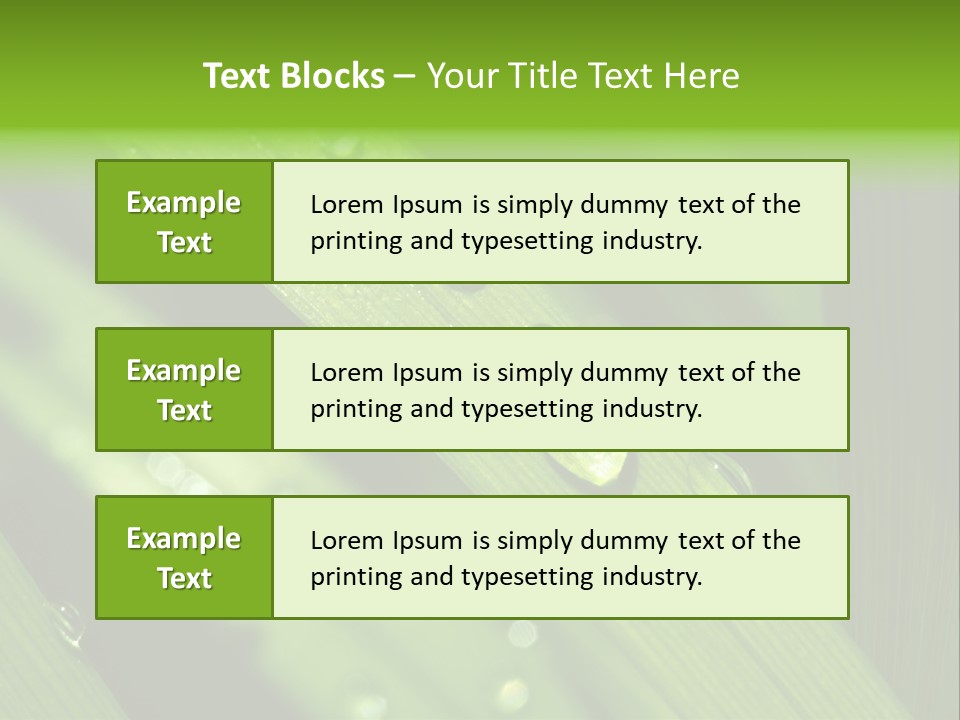 Regen Nahaufnahme Klima PowerPoint Template