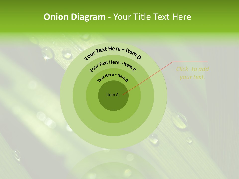 Regen Nahaufnahme Klima PowerPoint Template