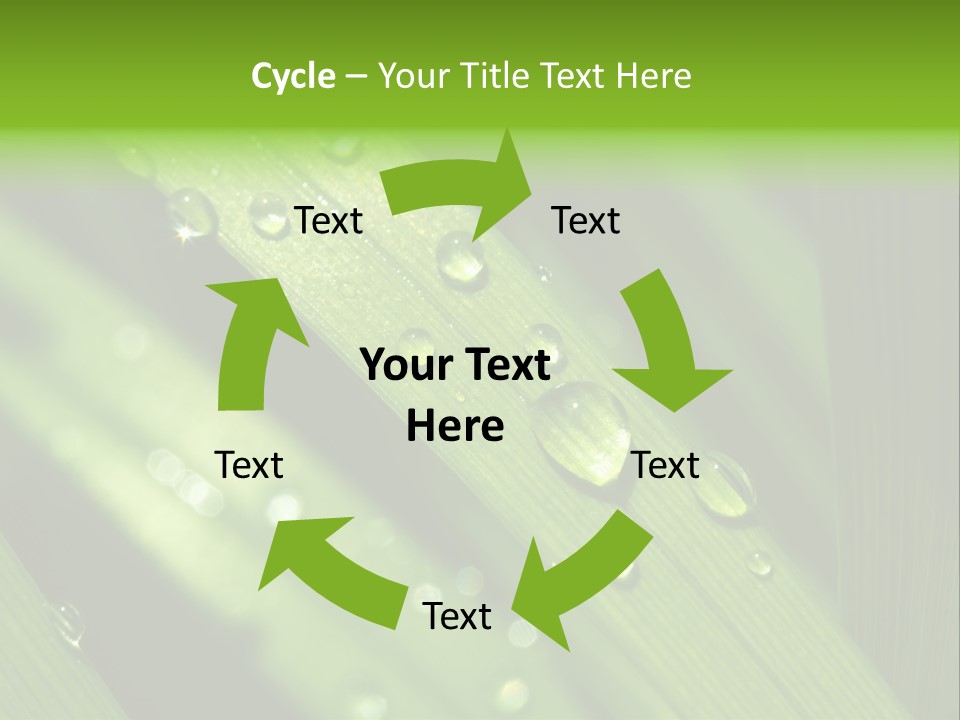Regen Nahaufnahme Klima PowerPoint Template