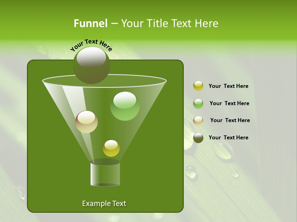 Regen Nahaufnahme Klima PowerPoint Template