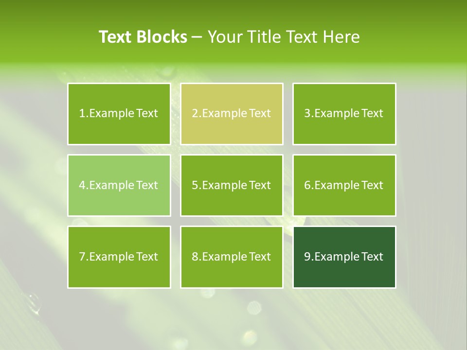 Regen Nahaufnahme Klima PowerPoint Template