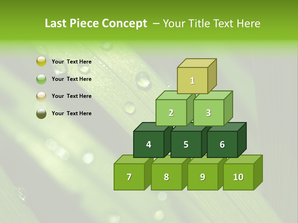 Regen Nahaufnahme Klima PowerPoint Template