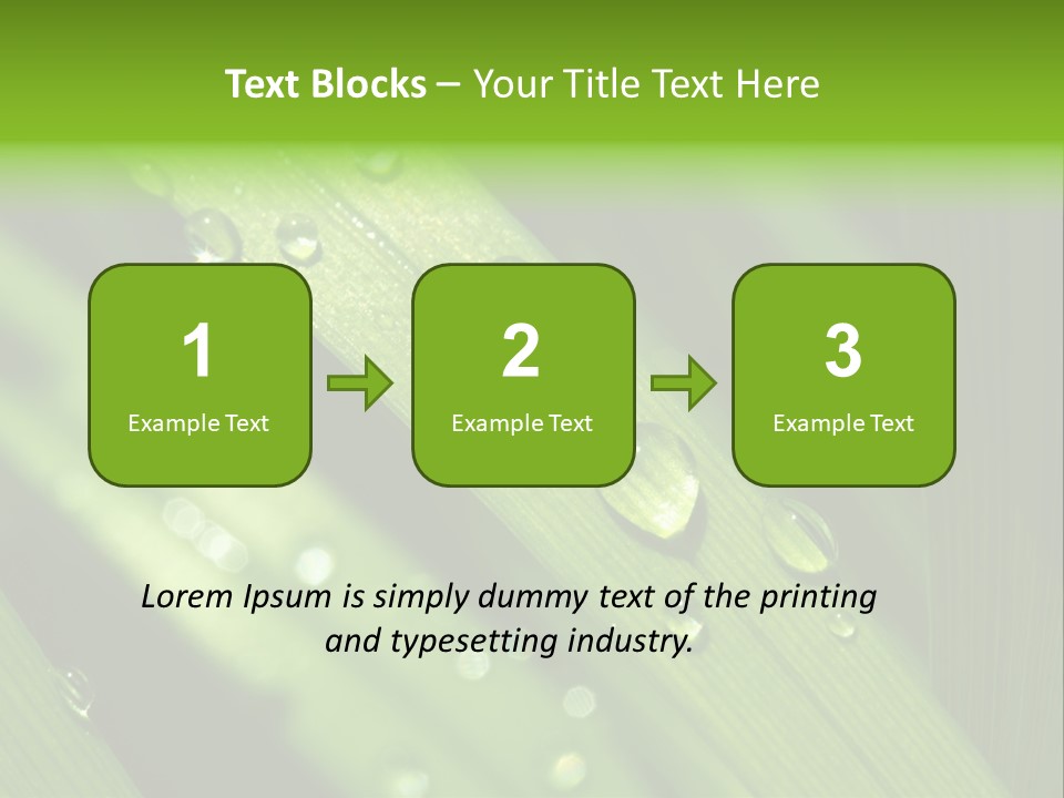 Regen Nahaufnahme Klima PowerPoint Template