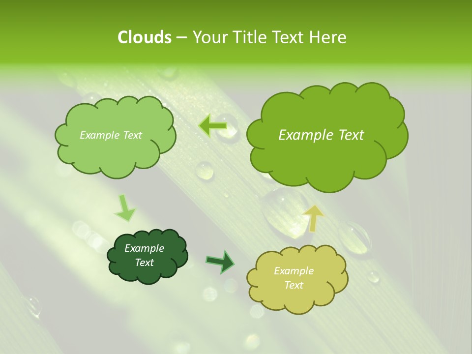 Regen Nahaufnahme Klima PowerPoint Template
