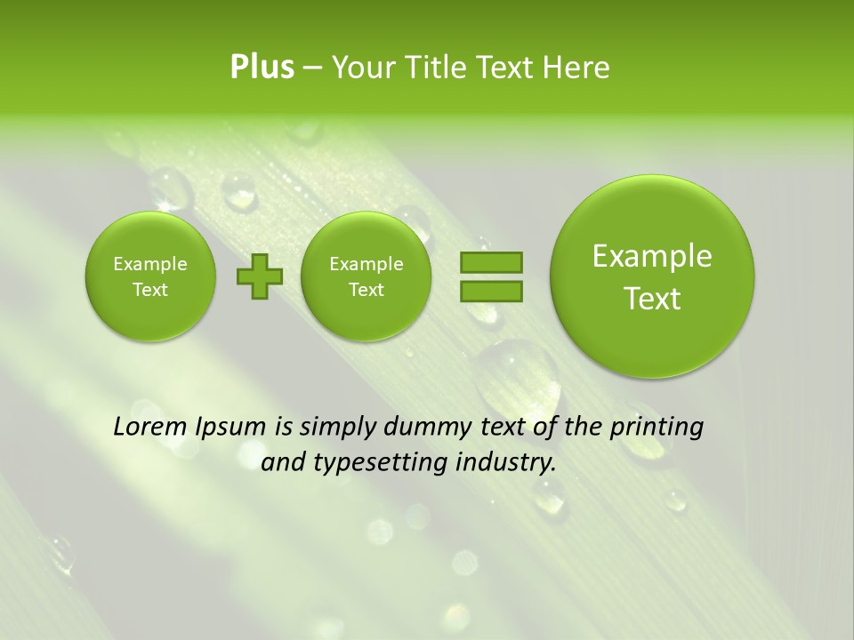 Regen Nahaufnahme Klima PowerPoint Template