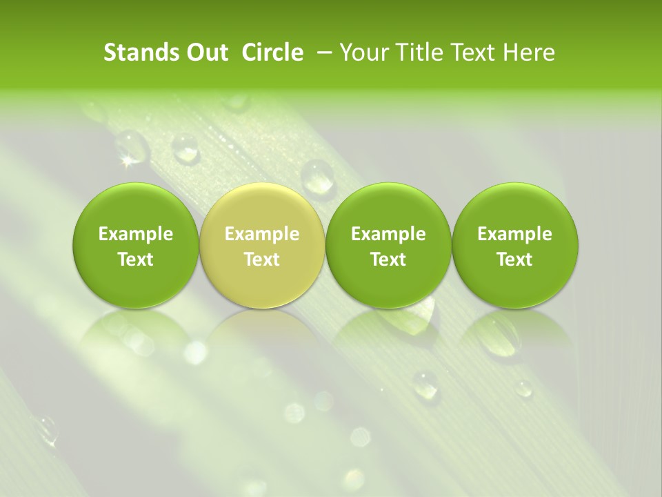 Regen Nahaufnahme Klima PowerPoint Template
