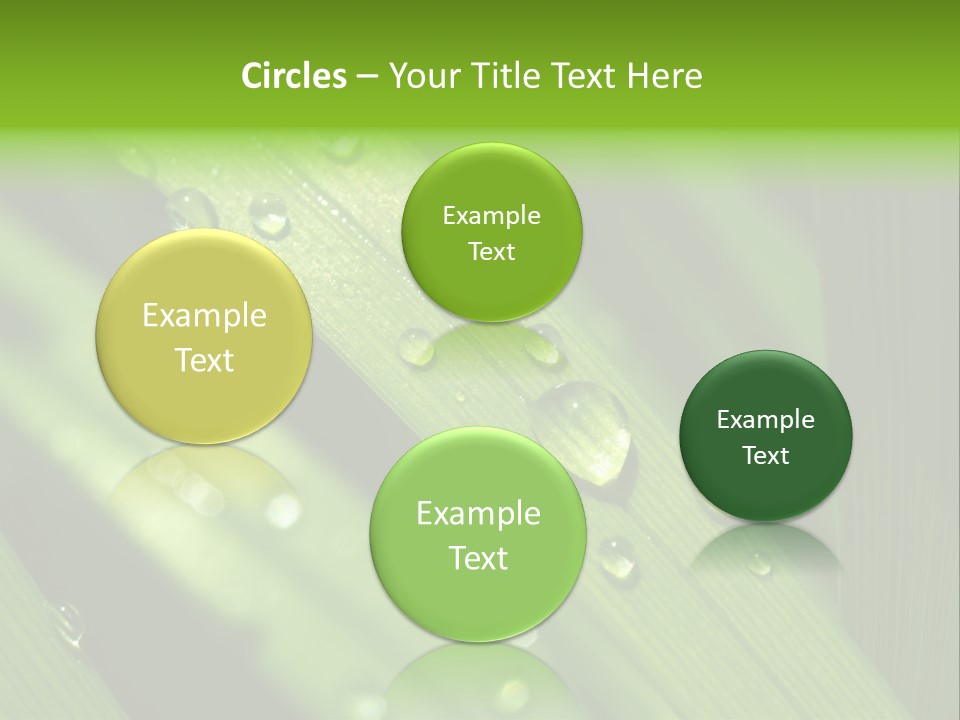 Regen Nahaufnahme Klima PowerPoint Template