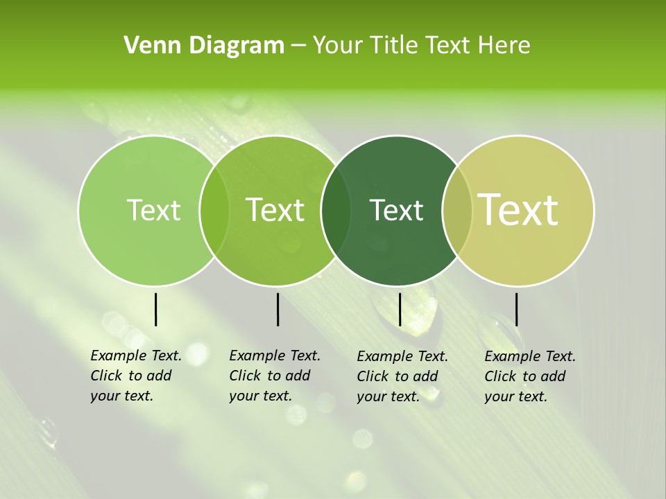 Regen Nahaufnahme Klima PowerPoint Template