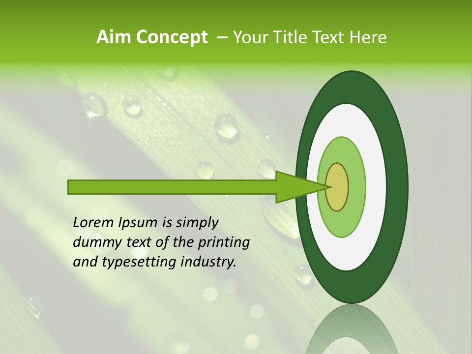 Regen Nahaufnahme Klima PowerPoint Template