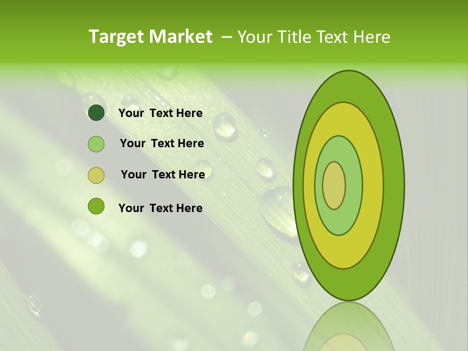 Regen Nahaufnahme Klima PowerPoint Template