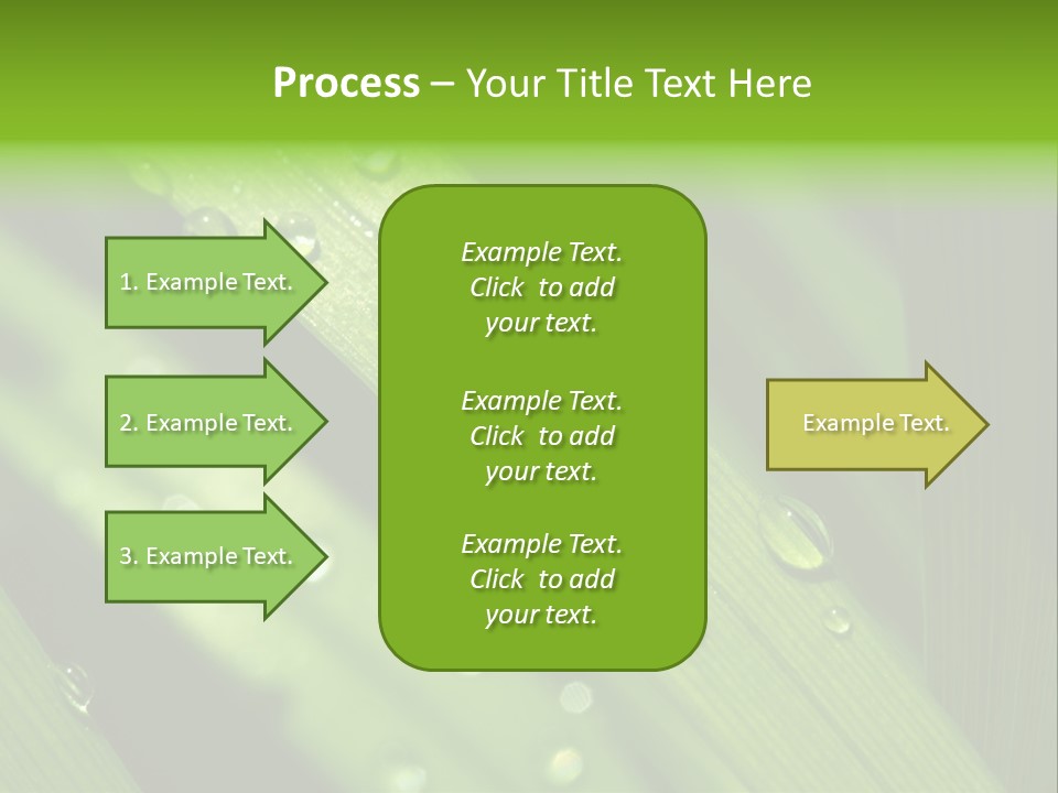 Regen Nahaufnahme Klima PowerPoint Template