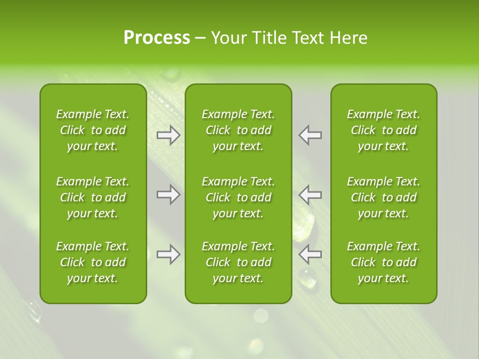 Regen Nahaufnahme Klima PowerPoint Template