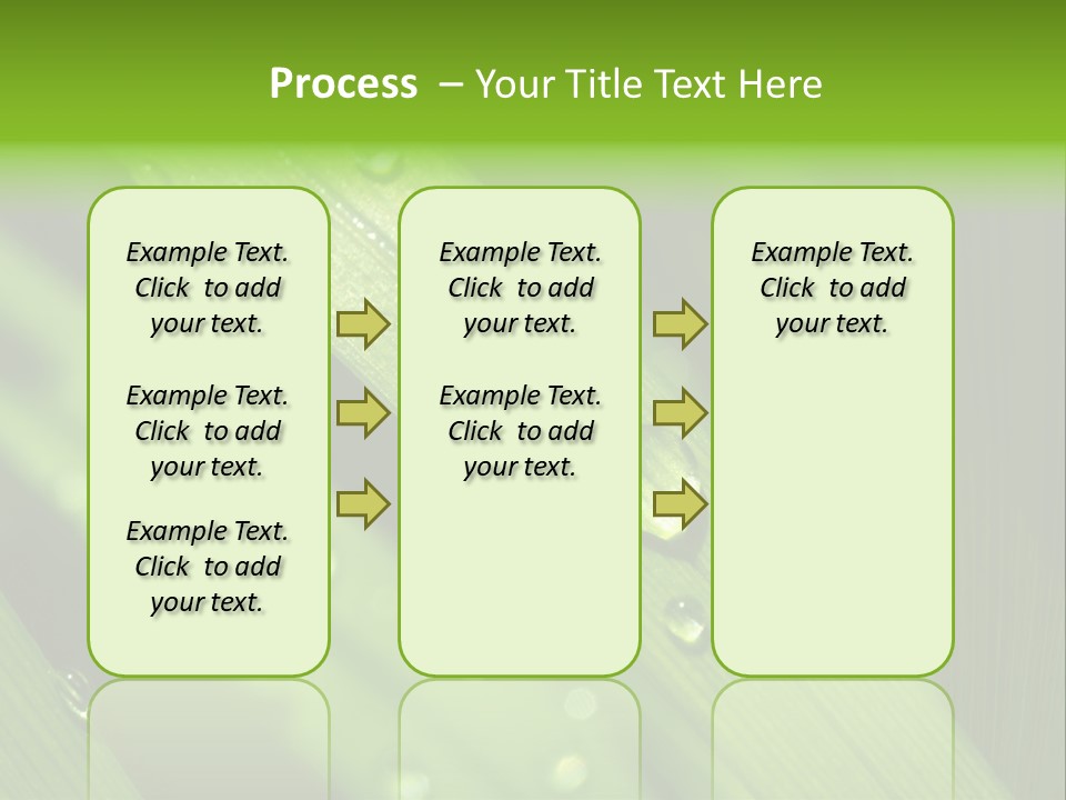 Regen Nahaufnahme Klima PowerPoint Template