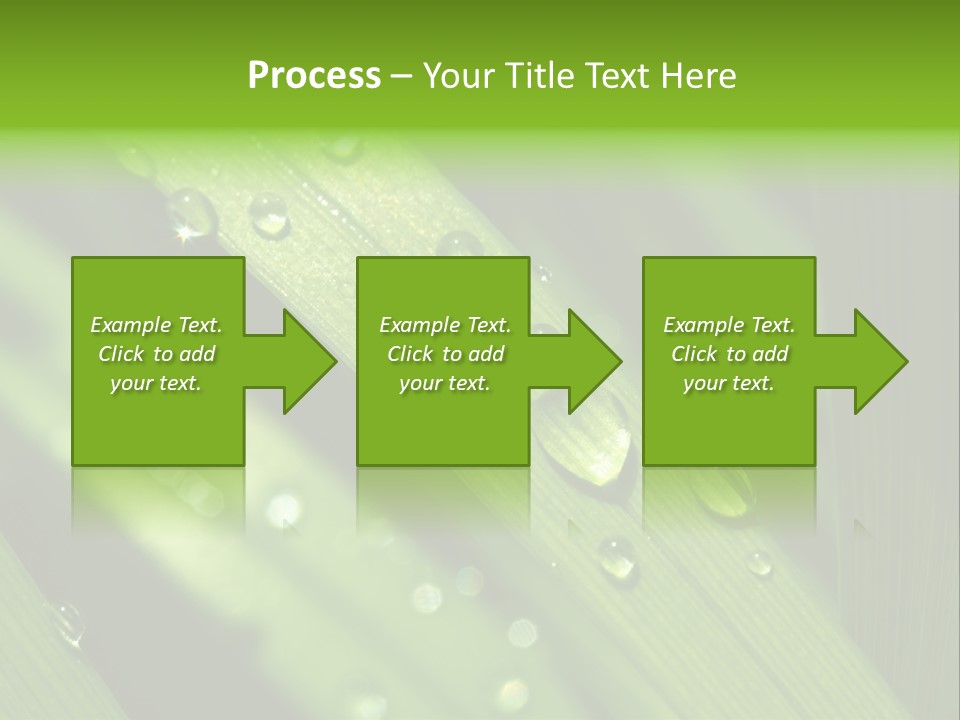 Regen Nahaufnahme Klima PowerPoint Template