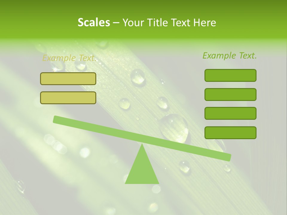 Regen Nahaufnahme Klima PowerPoint Template