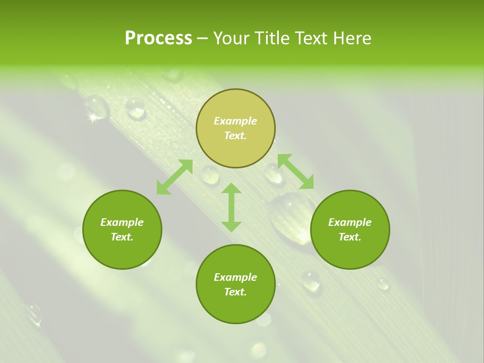 Regen Nahaufnahme Klima PowerPoint Template