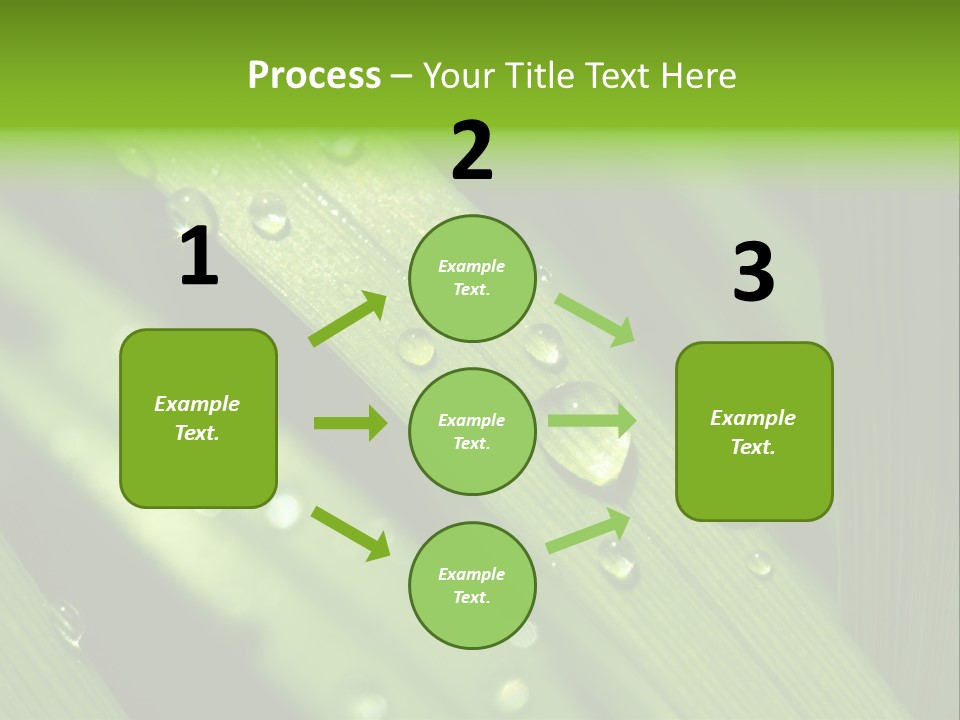 Regen Nahaufnahme Klima PowerPoint Template