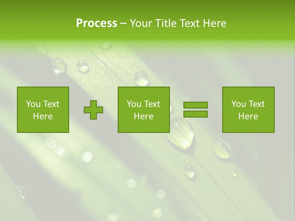 Regen Nahaufnahme Klima PowerPoint Template