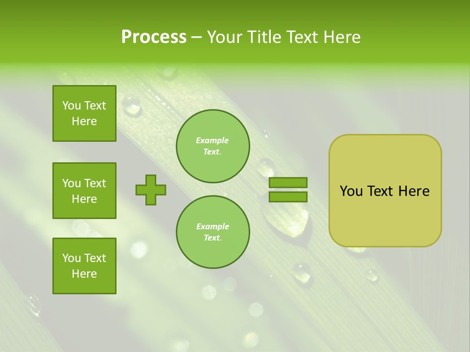 Regen Nahaufnahme Klima PowerPoint Template