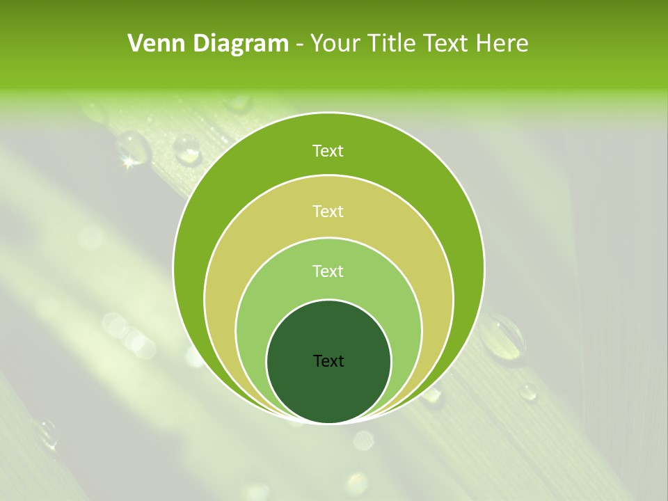 Regen Nahaufnahme Klima PowerPoint Template