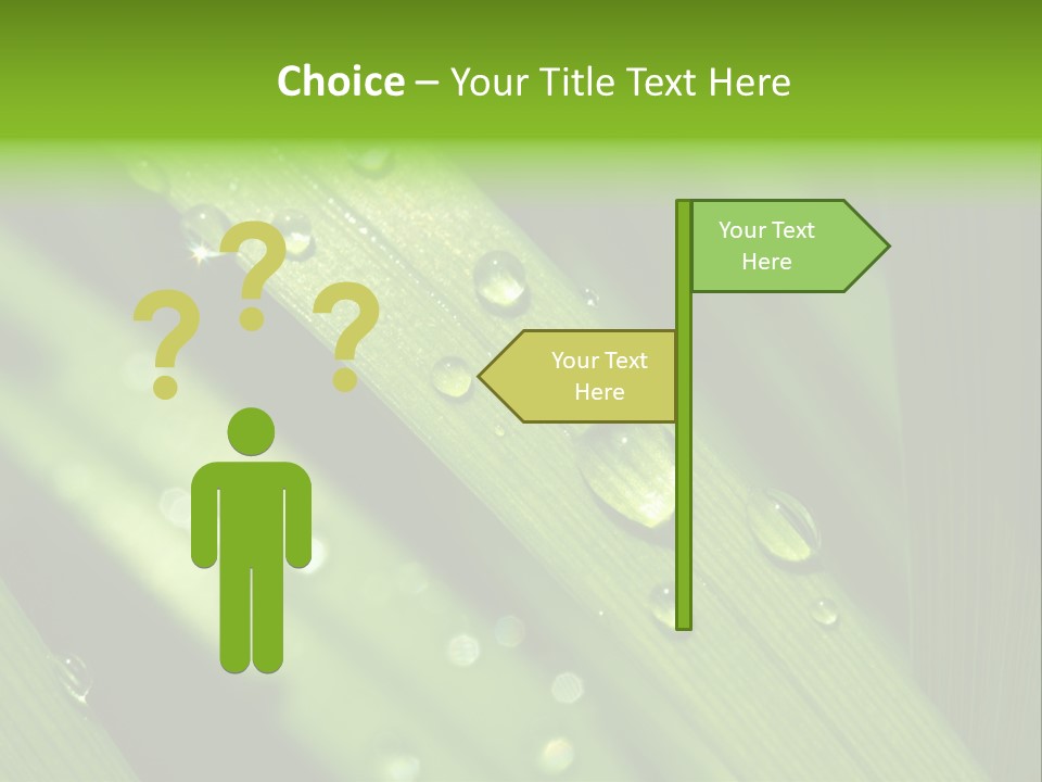 Regen Nahaufnahme Klima PowerPoint Template