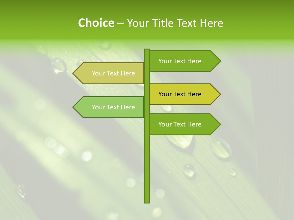 Regen Nahaufnahme Klima PowerPoint Template