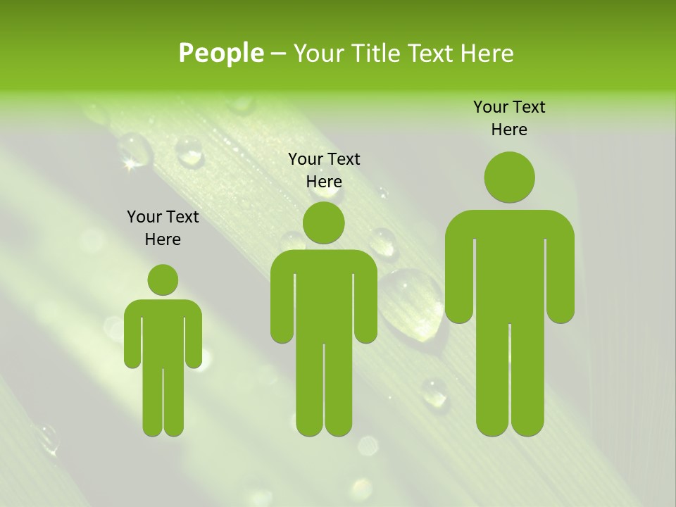 Regen Nahaufnahme Klima PowerPoint Template