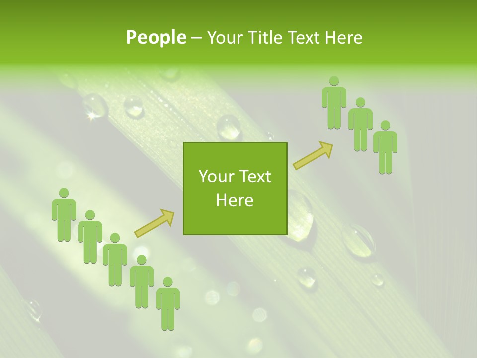 Regen Nahaufnahme Klima PowerPoint Template