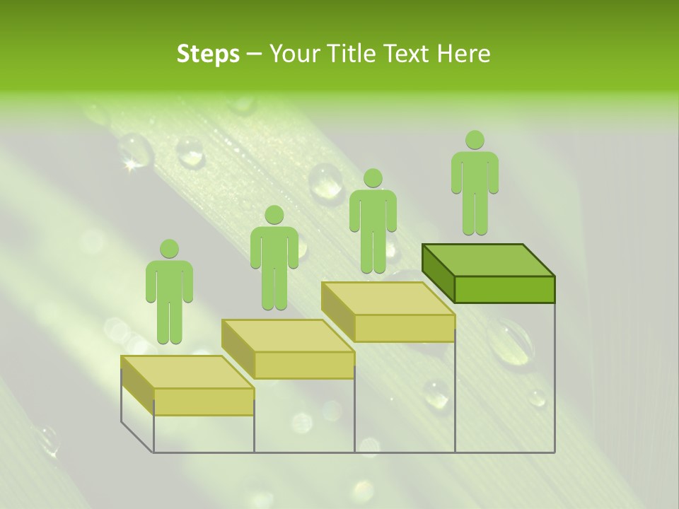 Regen Nahaufnahme Klima PowerPoint Template