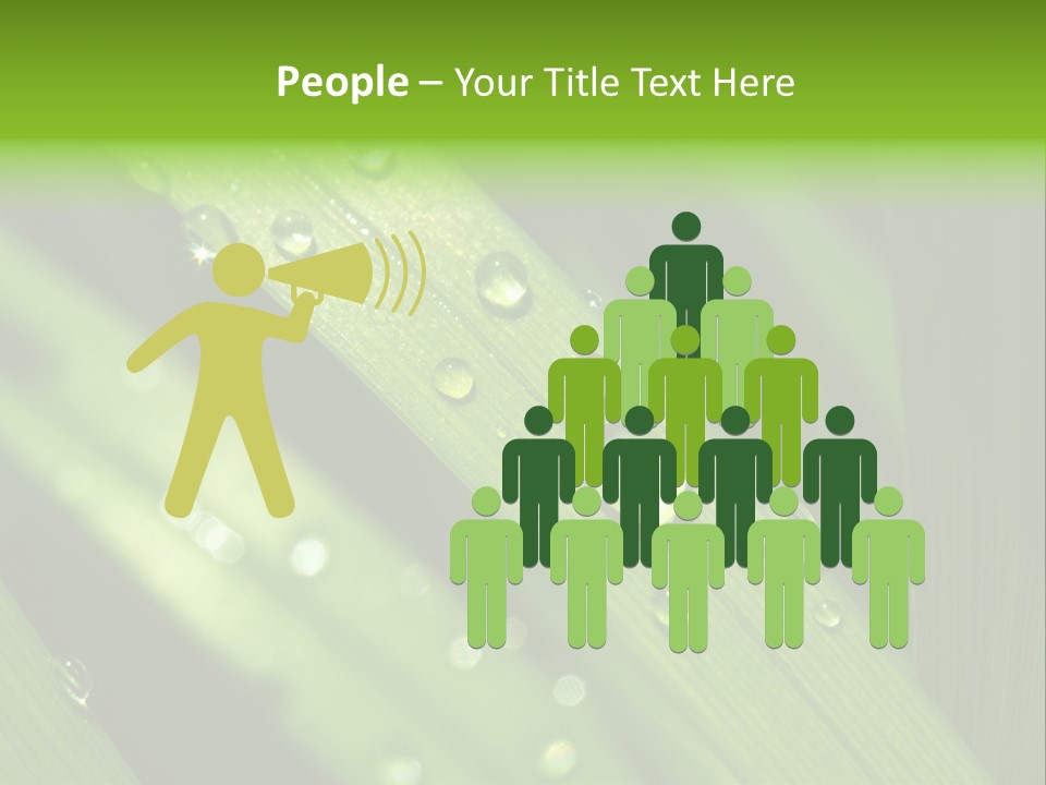 Regen Nahaufnahme Klima PowerPoint Template