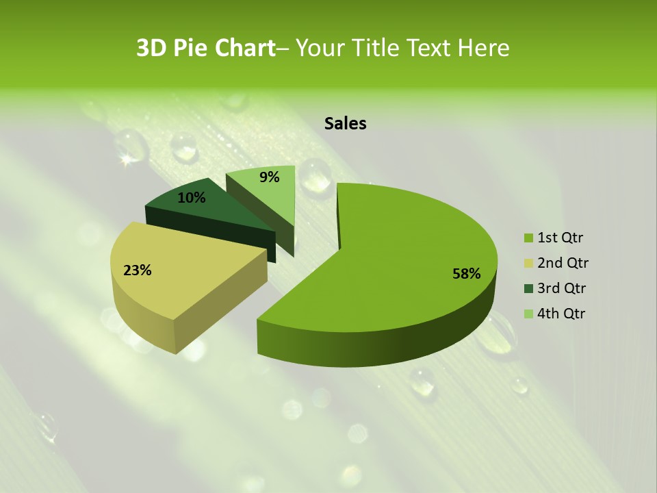 Regen Nahaufnahme Klima PowerPoint Template