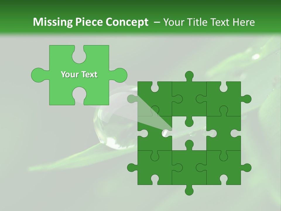 Sinnlich Oase Regentropfen PowerPoint Template