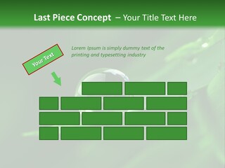 Sinnlich Oase Regentropfen PowerPoint Template