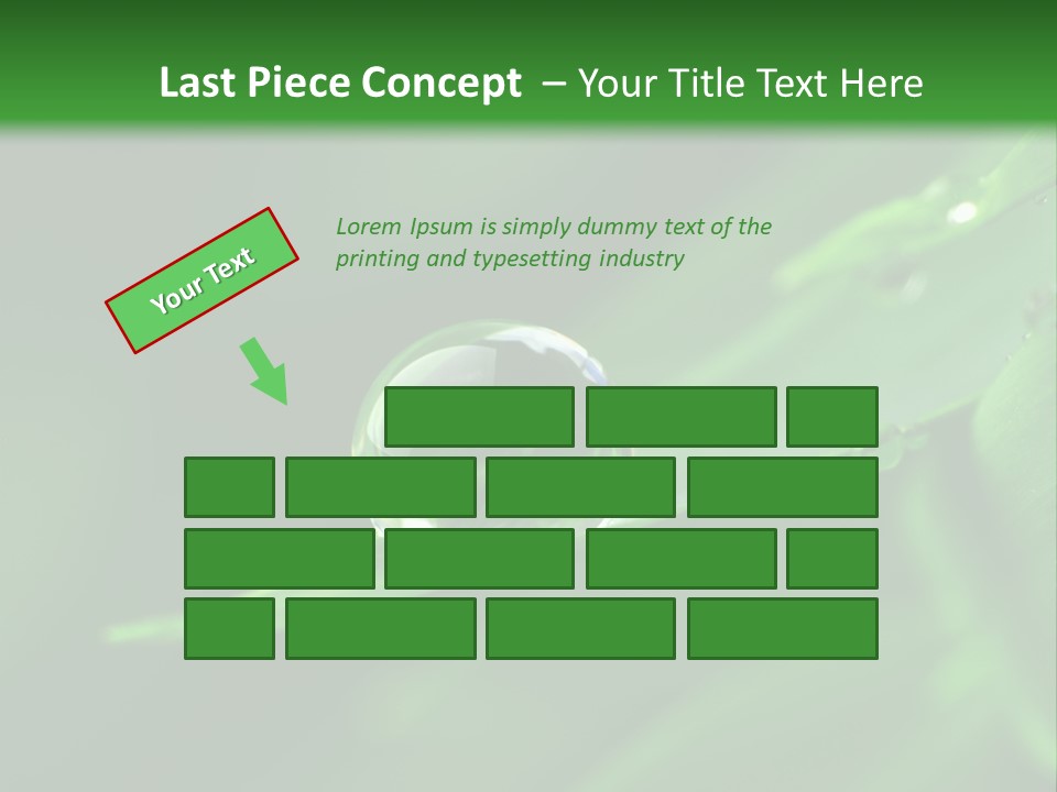 Sinnlich Oase Regentropfen PowerPoint Template
