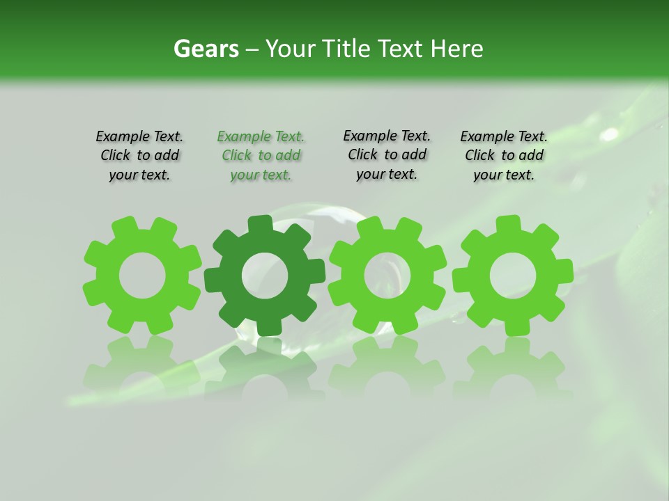 Sinnlich Oase Regentropfen PowerPoint Template